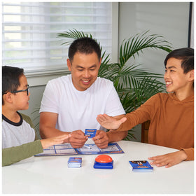 Steve Harvey card included with Spin Master Family Feud Big Buzzer game