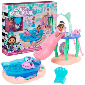 Spin Master Gabby and MerCat figures ready for poolside adventures and pretend play.