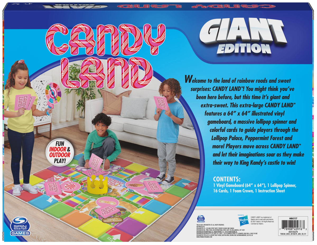 Candy Land Giant Edition King Kandy Castle image hints final goal.