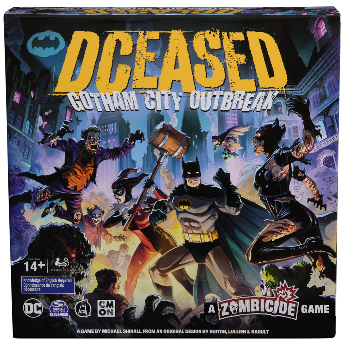 Spin Master Games DCeased Batman miniature in action for dynamic co-op battles