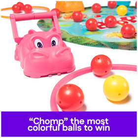Spin Master Games Hungry Hungry Hippos Giant Edition balls-set for rapid feeding and scoring.