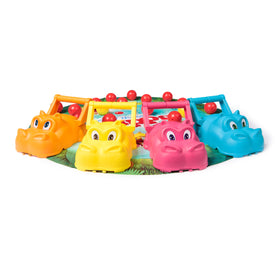 Spin Master Games Hungry Hungry Hippos Giant Edition quick setup instructions available.