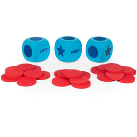 Spin Master Games Left Center Right Giant Edition quick-start instructions are easy to follow.