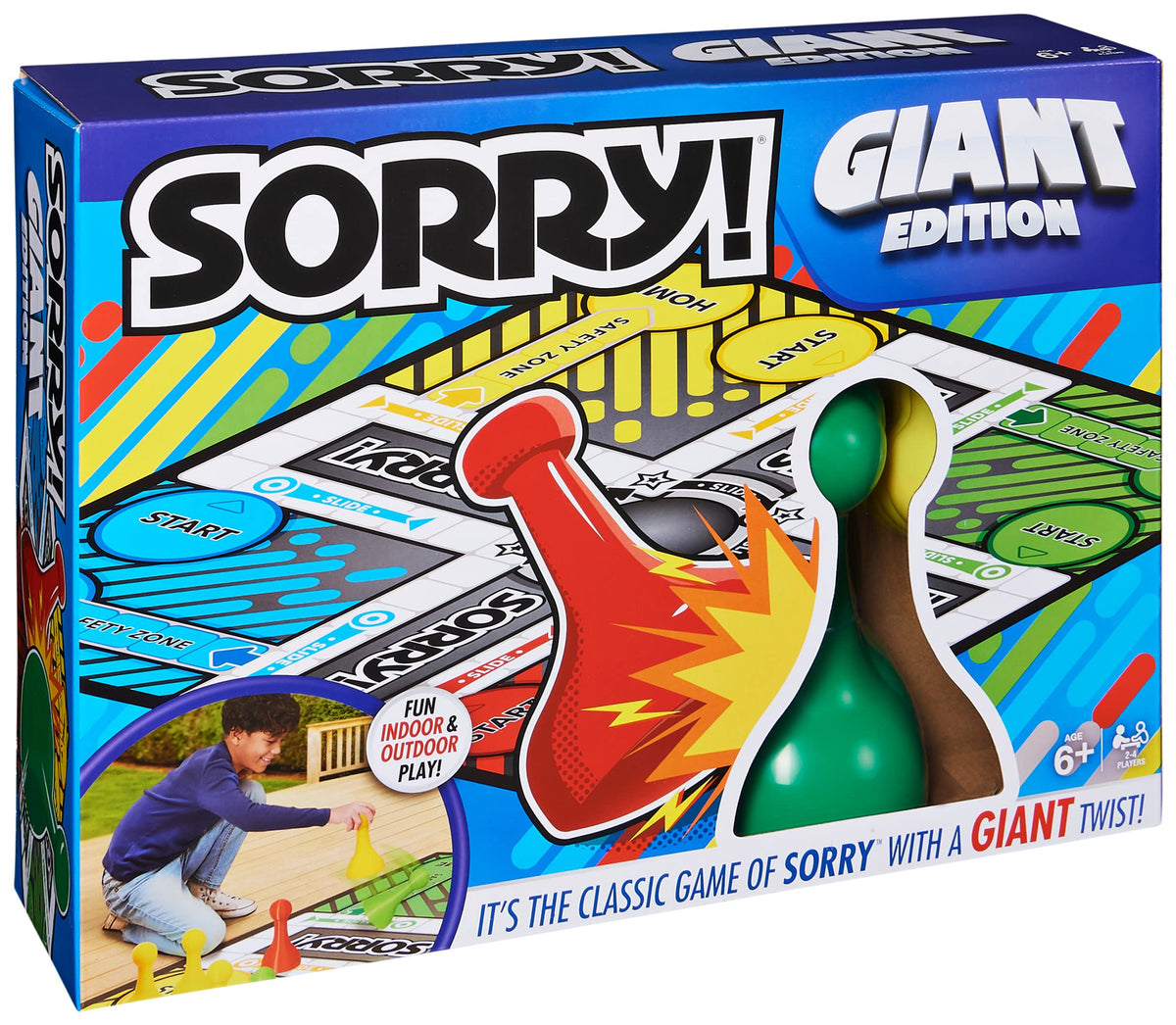 Spin Master Games Giant Sorry home stretch with pawns finishing