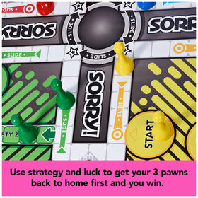 Spin Master Games Giant Sorry outdoor setup on lawn or patio