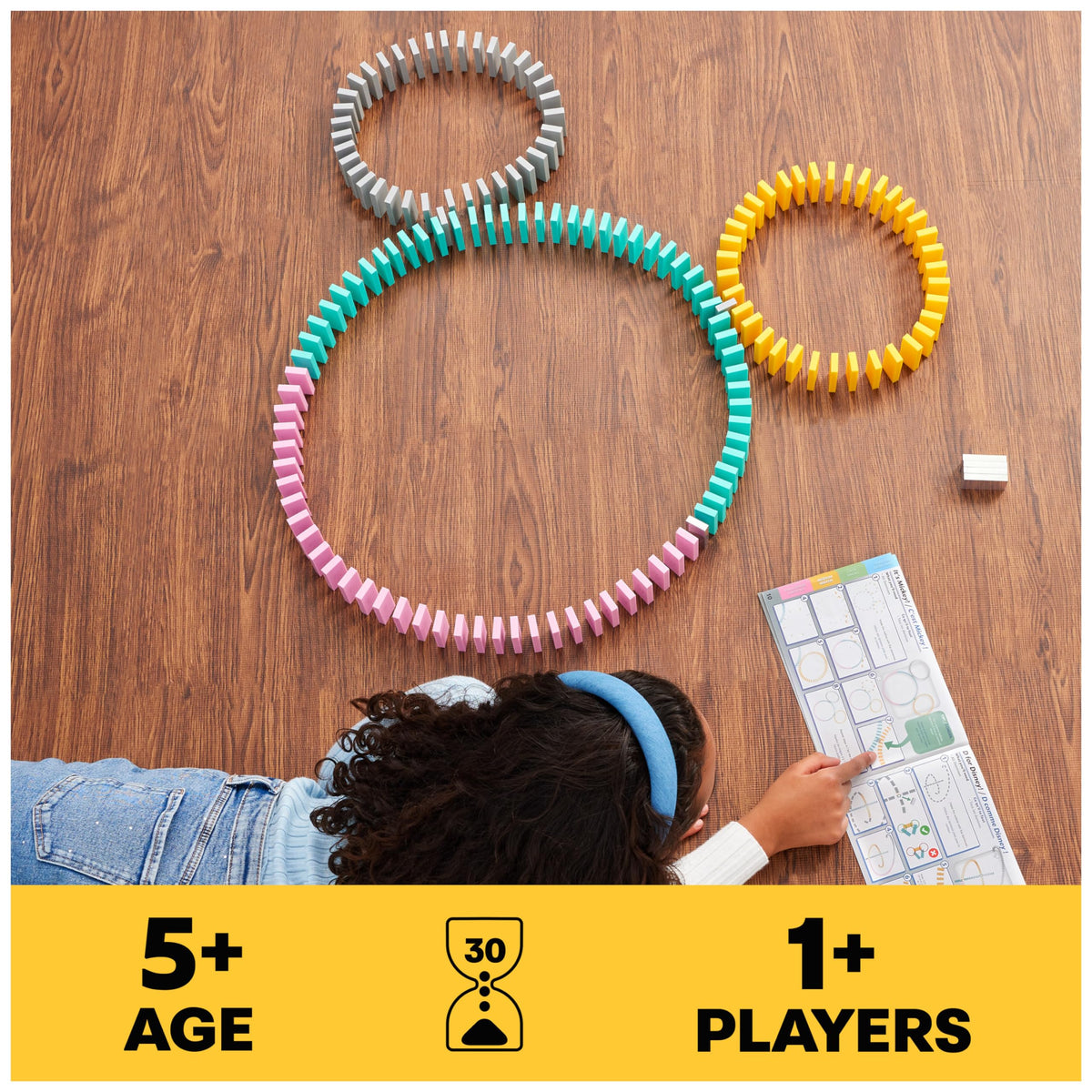 Spin Master metallic Disney dominoes add shimmering character accents.