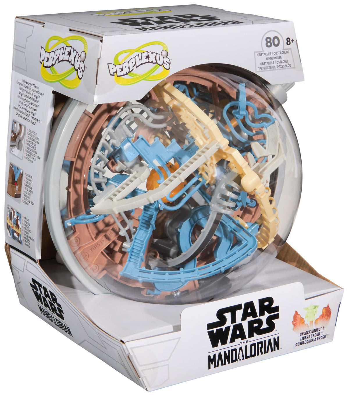 Spin Master Perplexus Mandalorian-branded stand displays your finished puzzle proudly.