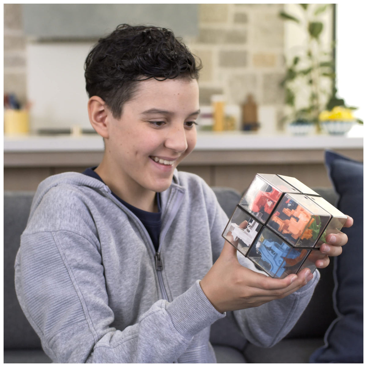 Spin Master Rubik’s Perplexus Hybrid 2x2 supports family game night with challenge.