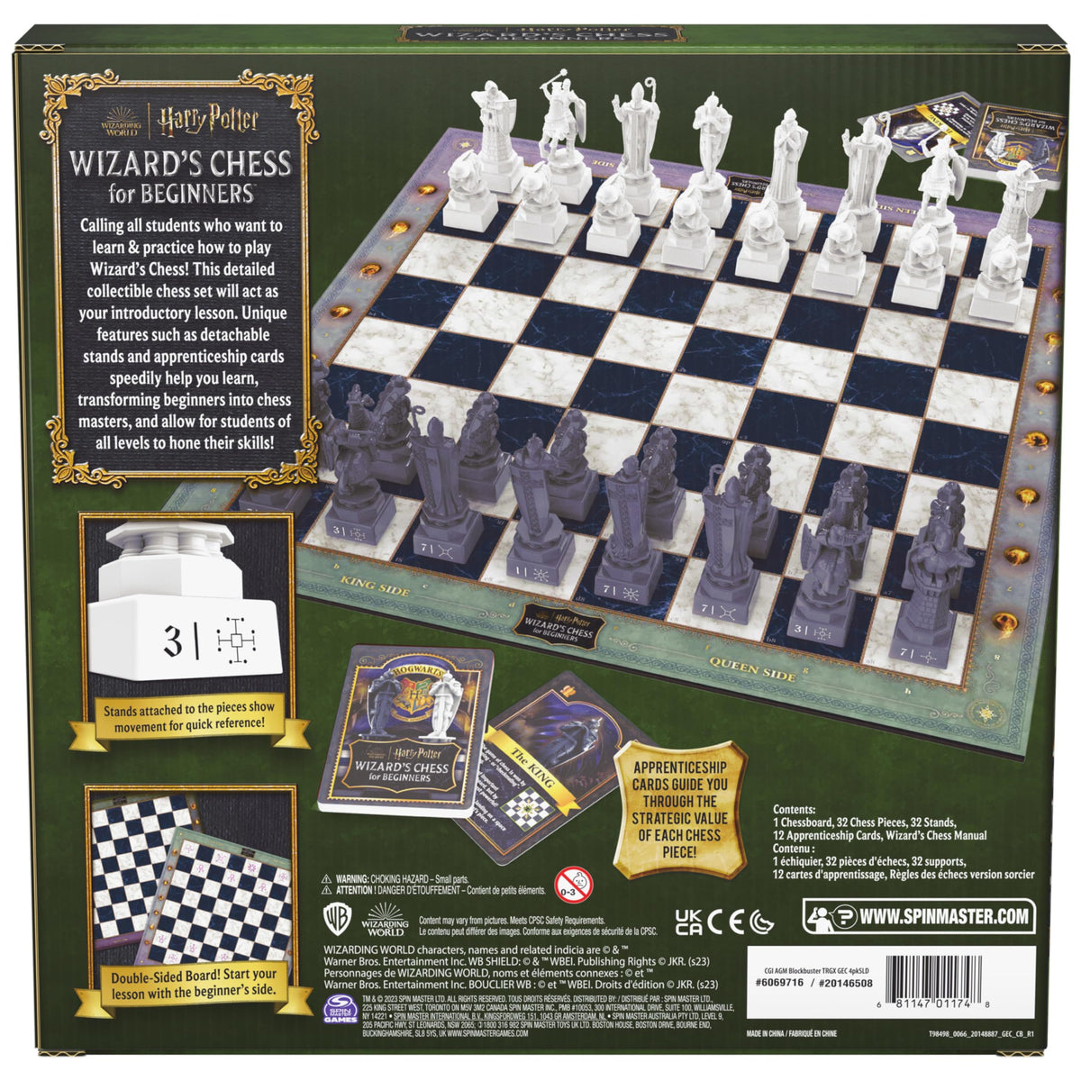 Spin Master Wizarding Chess Manual clarifying rules for new players