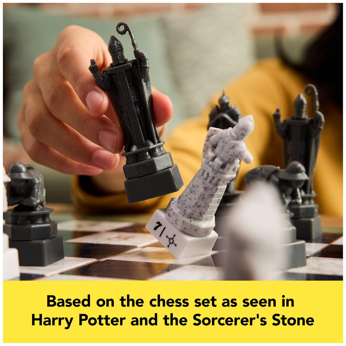 Spin Master Wizarding Chess Stands displaying moves for quick reference during learning