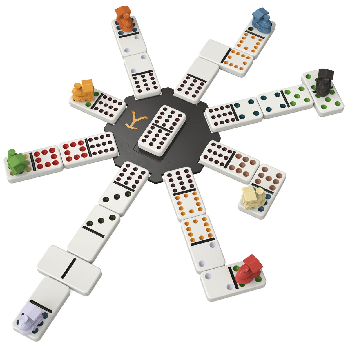 Spin Master Yellowstone Double-12 Dominoes bring classic strategy to gatherings.