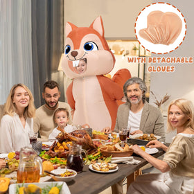 Spinosaurus inflatable squirrel costume with detachable gloves for comfortable wear