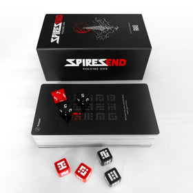 SPIRE'S END packaging box keeps everything organized and protected.