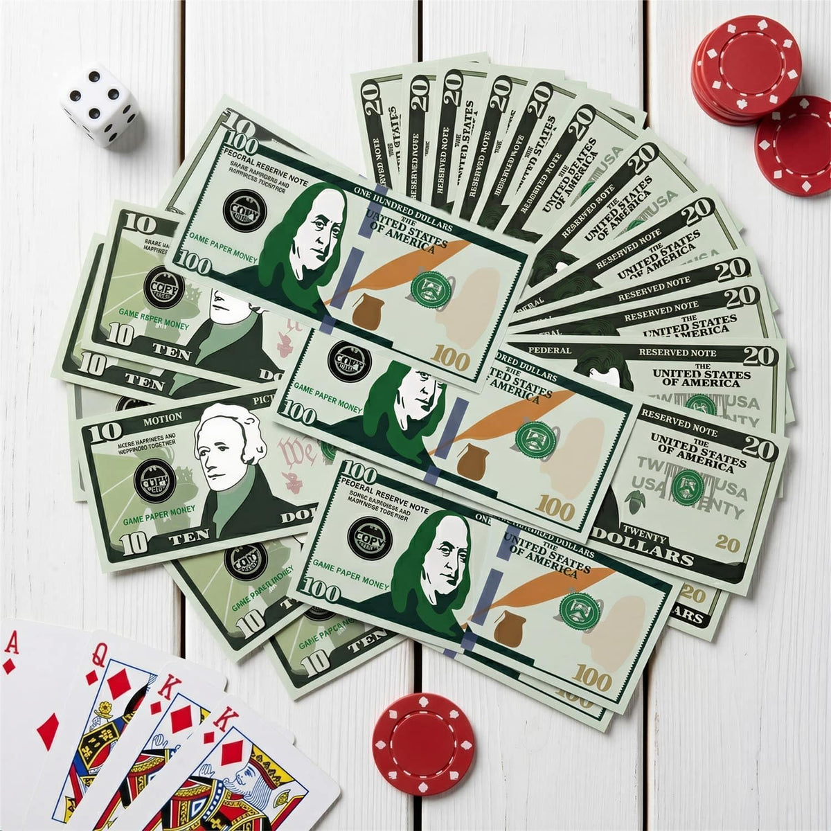 Spiricrystal money refill for cash register toy supports pretend play stores