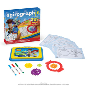 Spirograph Disney Jr. big-spiral art showcases bold shapes that kids can proudly display.