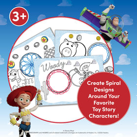 Spirograph Disney Jr. drawing paper features story scenes fueling creative exploration.