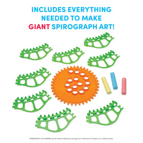 Spirograph Giant Outdoor Assembly and Play supports hands-on creativity outdoors.