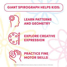 Spirograph Giant Outdoor Chalk Set Included kicks off instant sidewalk drawing.