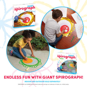 Spirograph Giant Outdoor Mess-Free Art keeps cleanup simple after play.