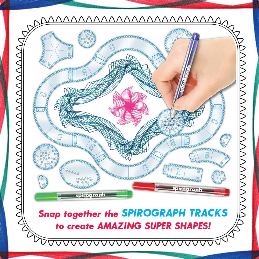 Durable Spirograph storage case keeping tools organized and ready.