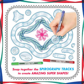 Durable Spirograph storage case keeping tools organized and ready.