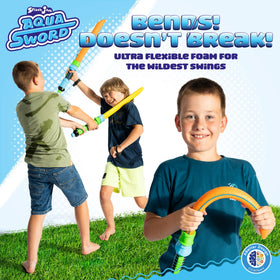 SPLASH JAM AQUA SWORD orange foam sword, high visibility play.