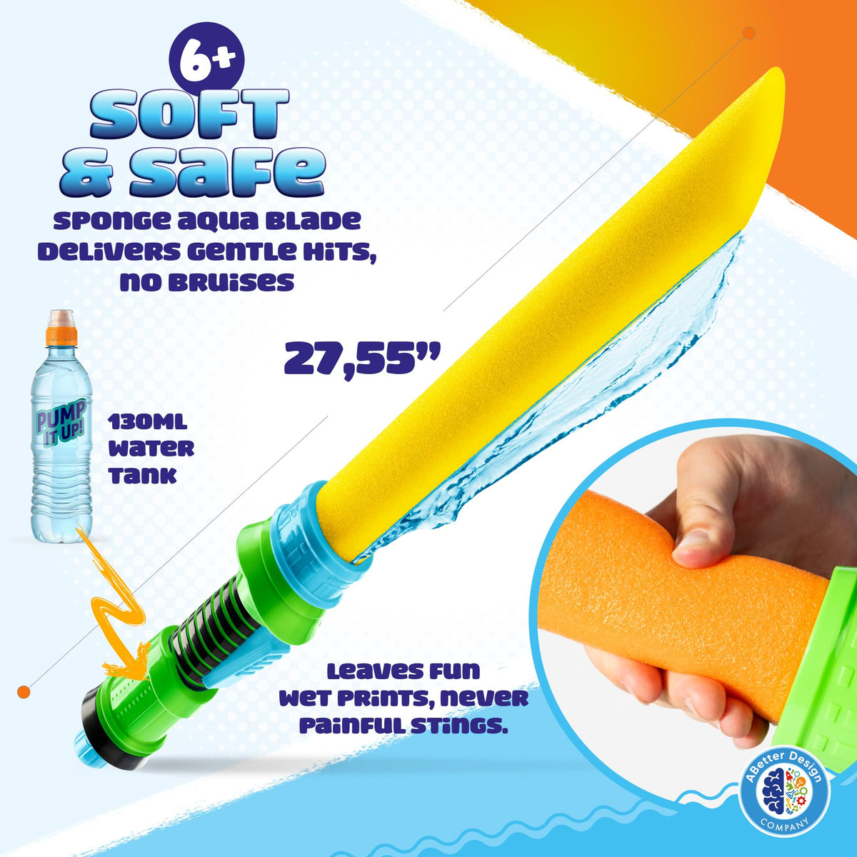 SPLASH JAM AQUA SWORD water tank close-up for poolside play.