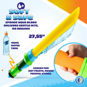 SPLASH JAM AQUA SWORD water tank close-up for poolside play.