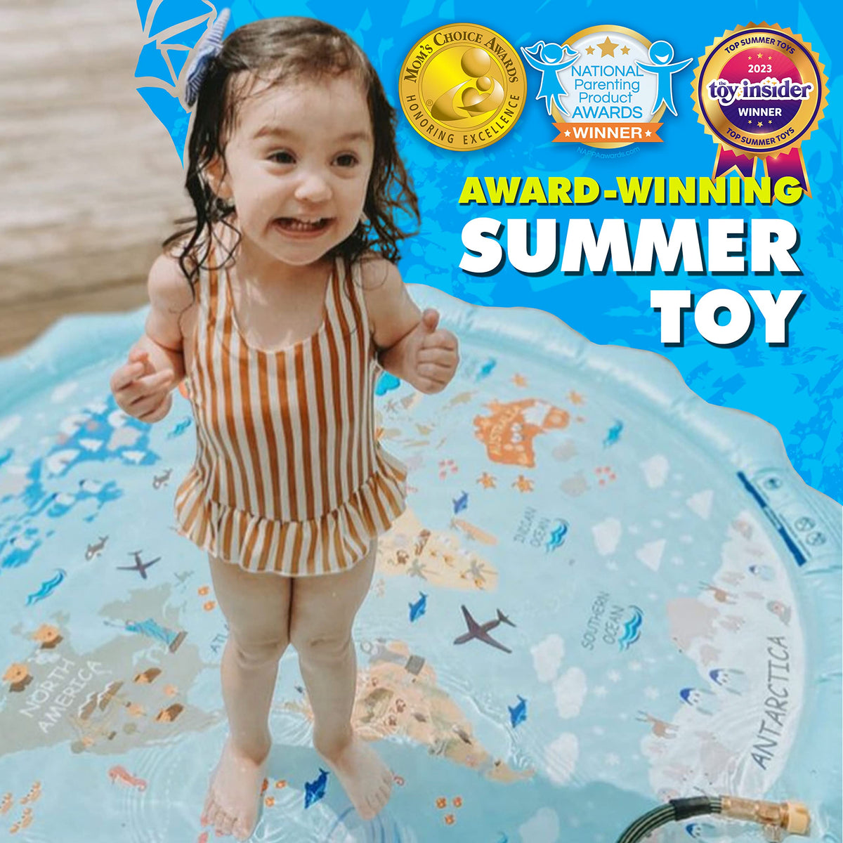 SplashEZ 60-inch inflatable pool offers safe cooling and family fun.