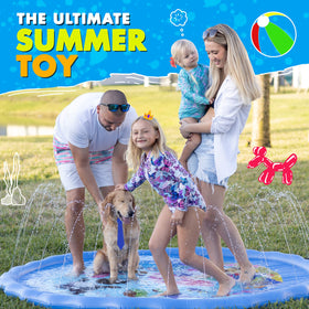 SplashEZ non-slip surface helps prevent slips during splash play.
