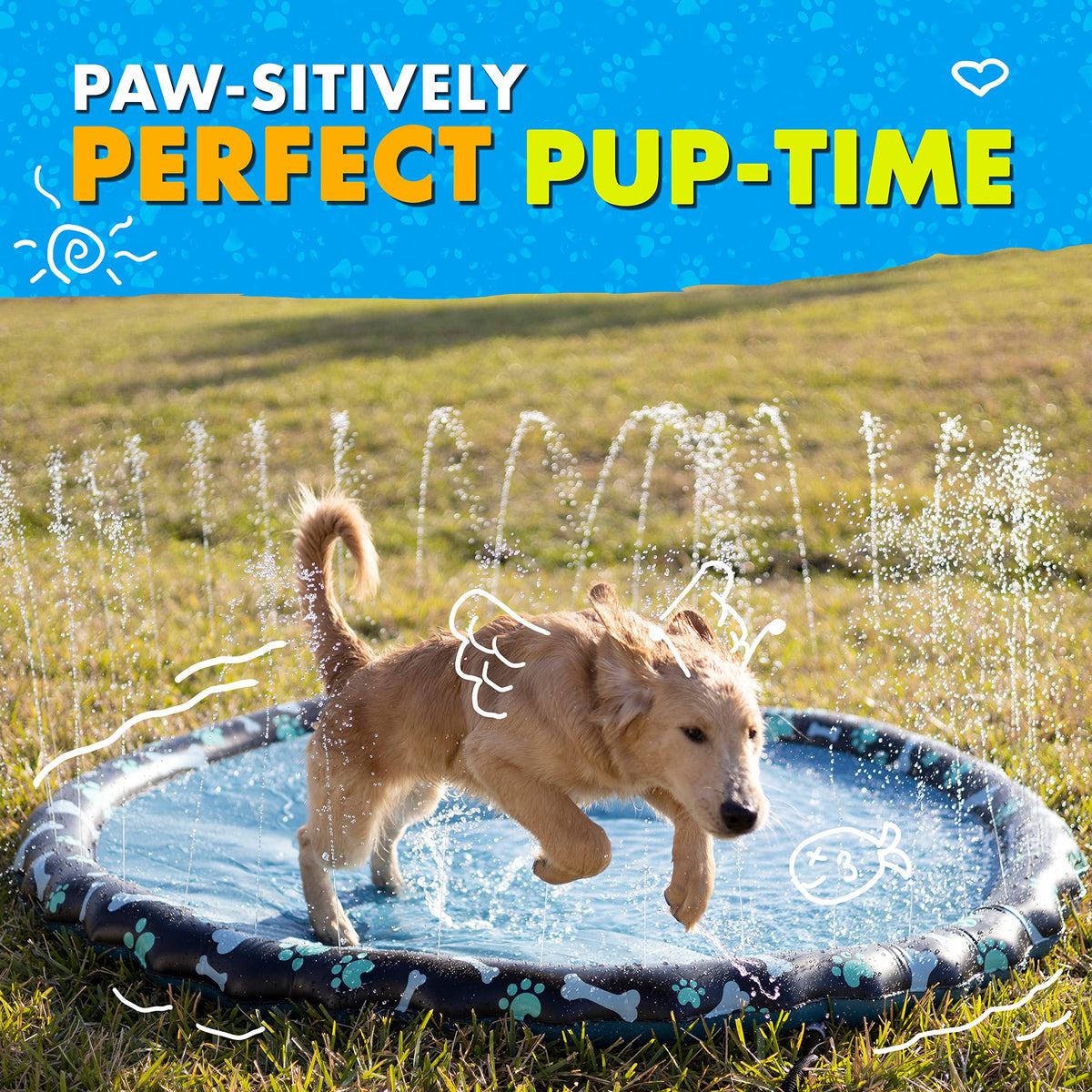 SplashEZ shallow wading pool helps keep cool on hot days