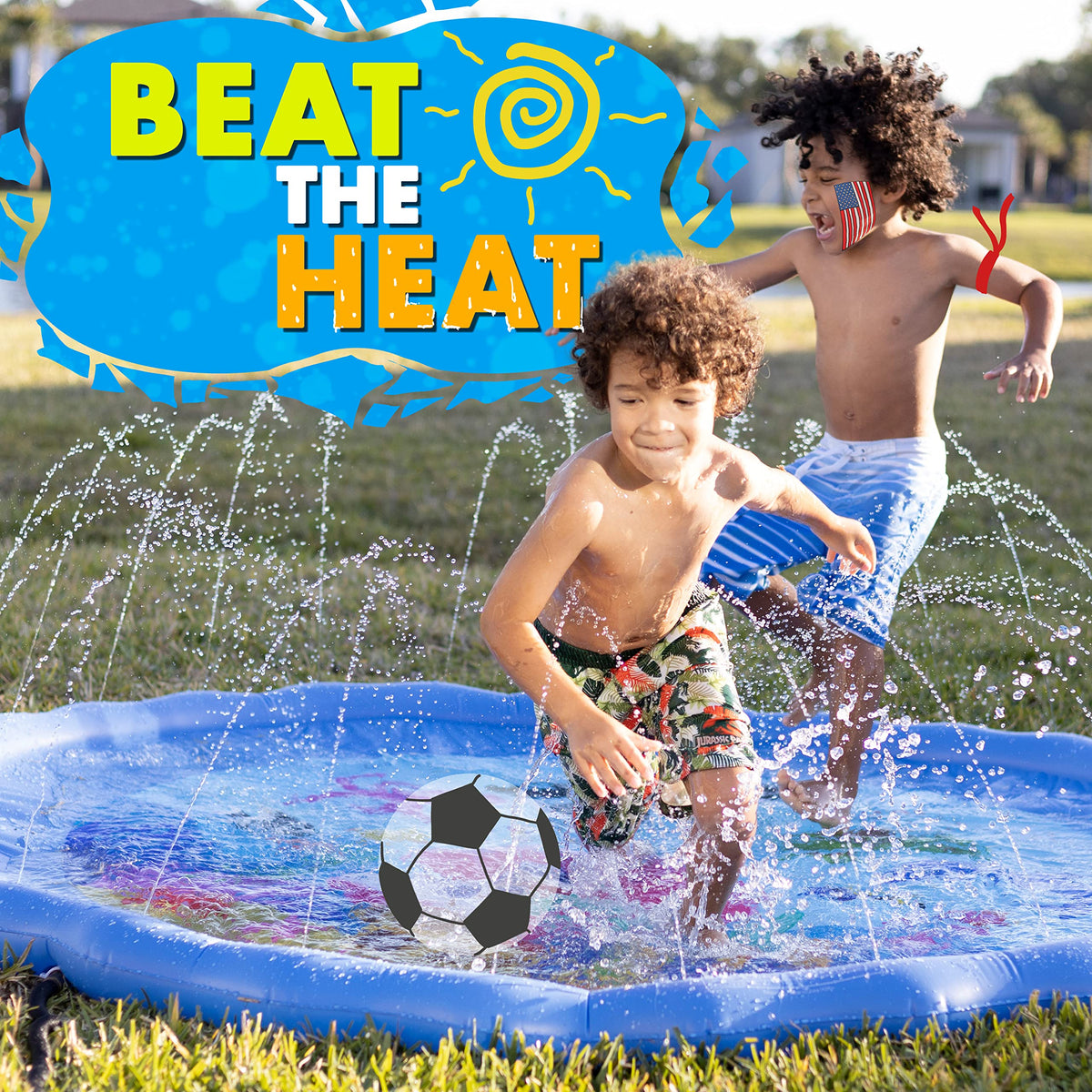 SplashEZ shallow-wading pool keeps little feet cool and safe.