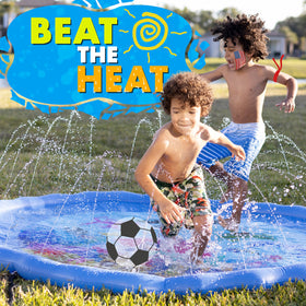 SplashEZ shallow-wading pool keeps little feet cool and safe.