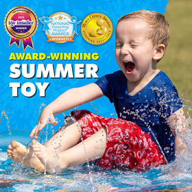 SplashEZ toddlers sprinkler action demonstrates cooling water play for young children