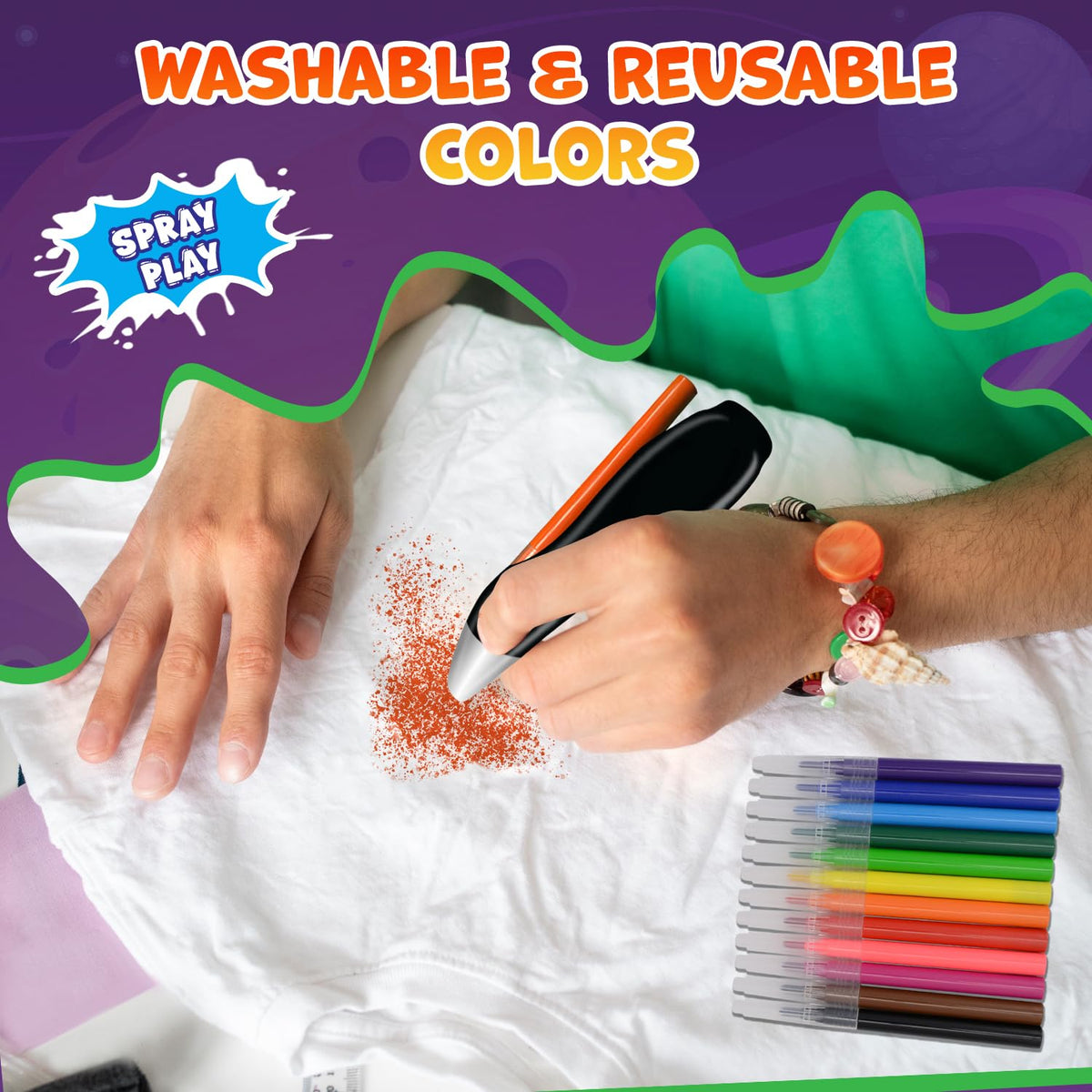 Splat Planet Electric Airbrush Pen — Cordless Rechargeable Watercolor ...
