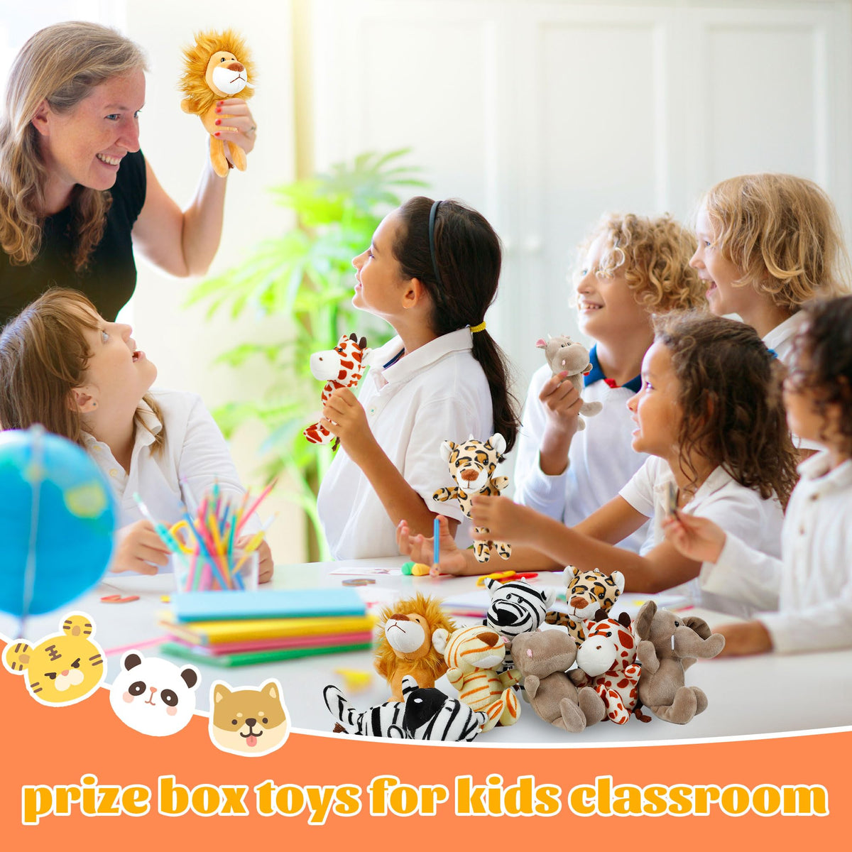 Spoilu Giraffe plush, bright decor and creative play companion