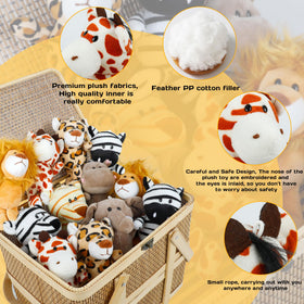 Spoilu Zebra plush, versatile mini companion for crafts and learning
