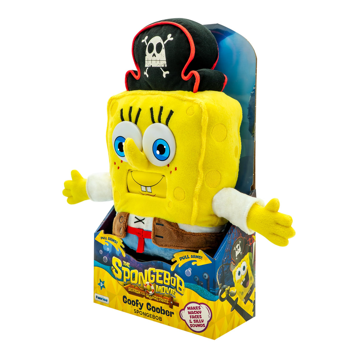 SpongeBob Goofy Goober plush 16-inch for hugs and imaginative underwater adventures.