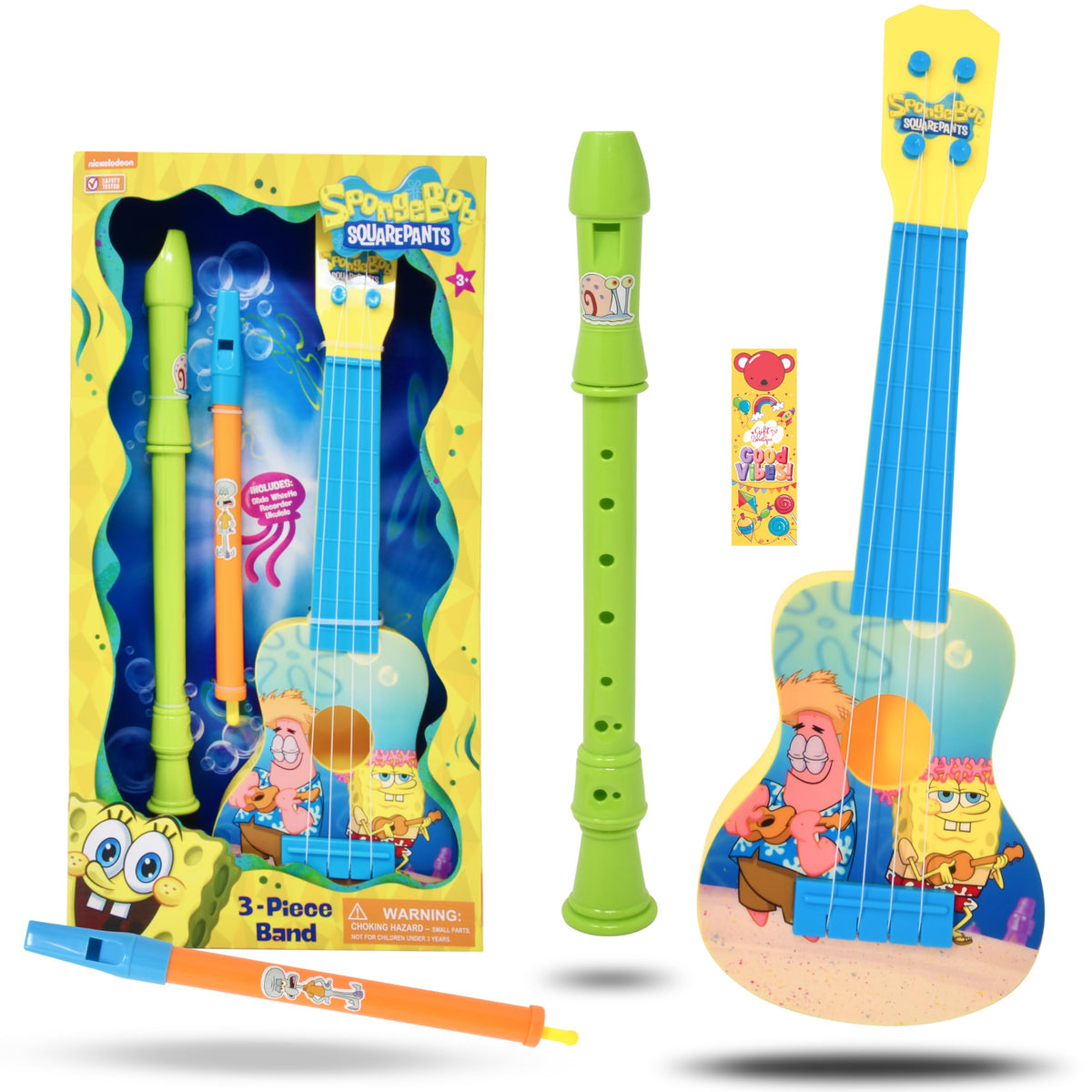 SpongeBob SquarePants 16-inch ukulele for beginners and musical exploration.