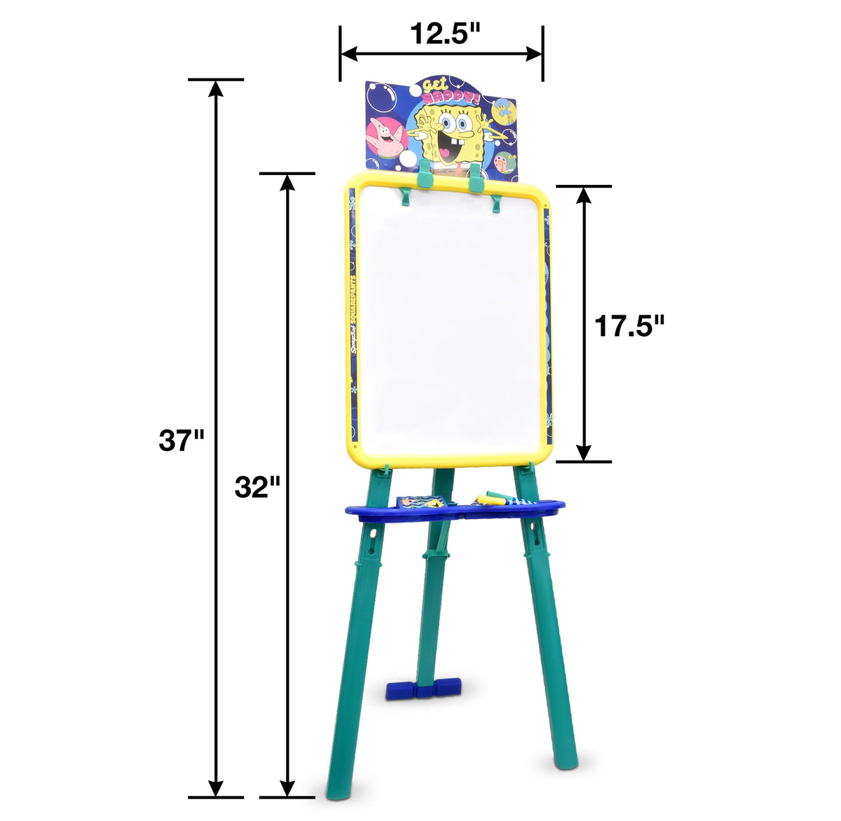 Bright SpongeBob art easel makes a playful gift for kids 3 and up