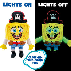 SpongeBob SquarePants Glow Pals Patrick 6-inch plush lights up during play.
