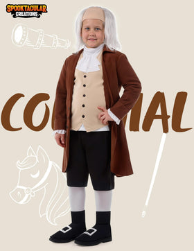 Spooktacular Creations colonial costume vest enhances roleplay and events.