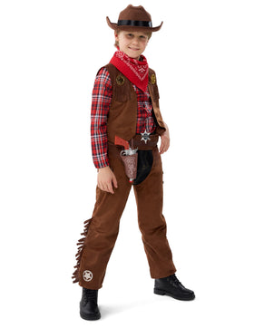 Spooktacular Creations cowboy badge completes the ready-to-go costume.