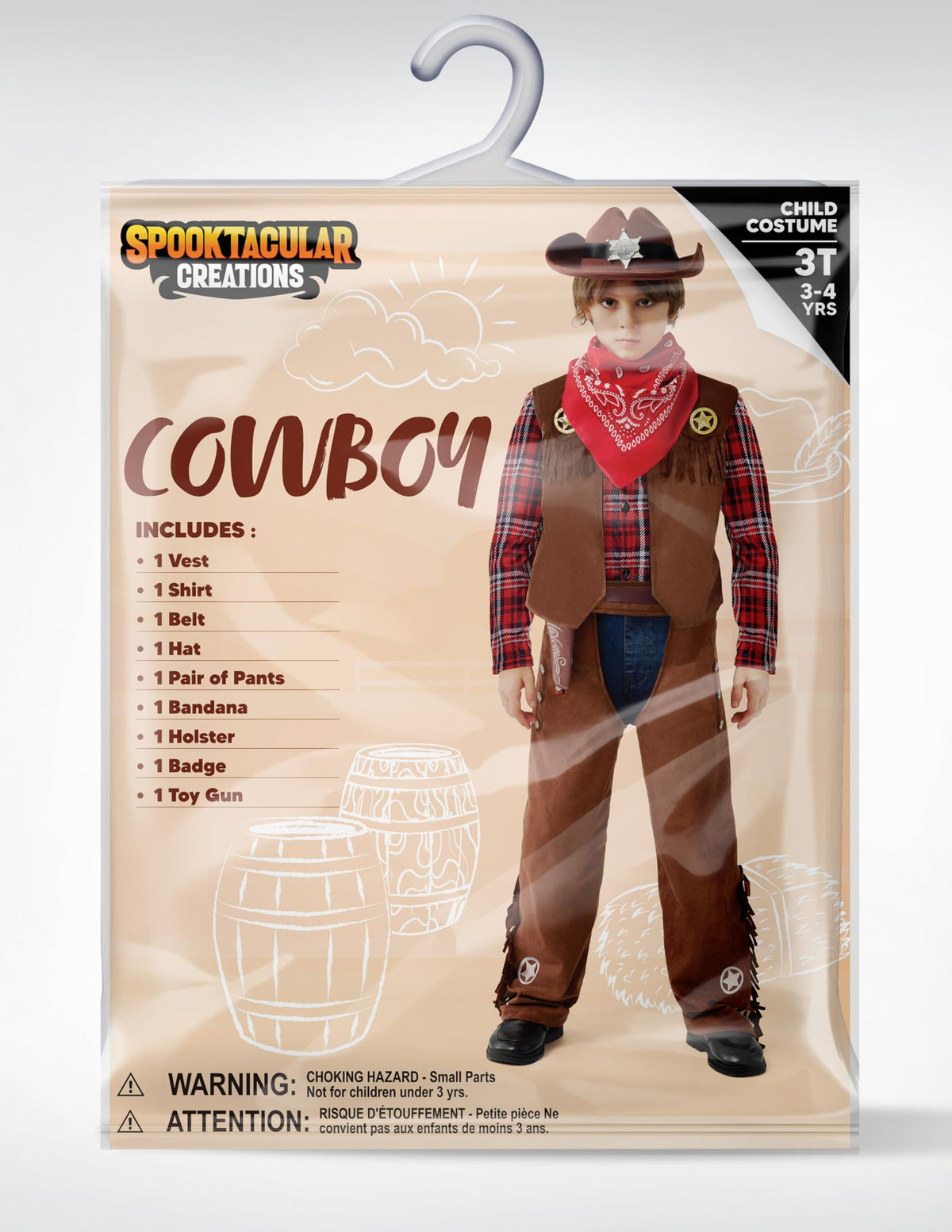 Spooktacular Creations cowboy pants with belt ensure a comfy, secure fit.