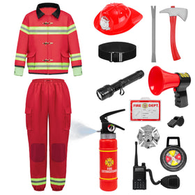 Spooktacular Creations firefighter costume extinguisher; realistic prop for heroic scenes.
