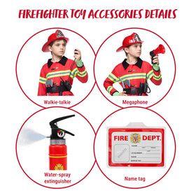 Spooktacular Creations firefighter costume helmet; enhances authentic roleplay.