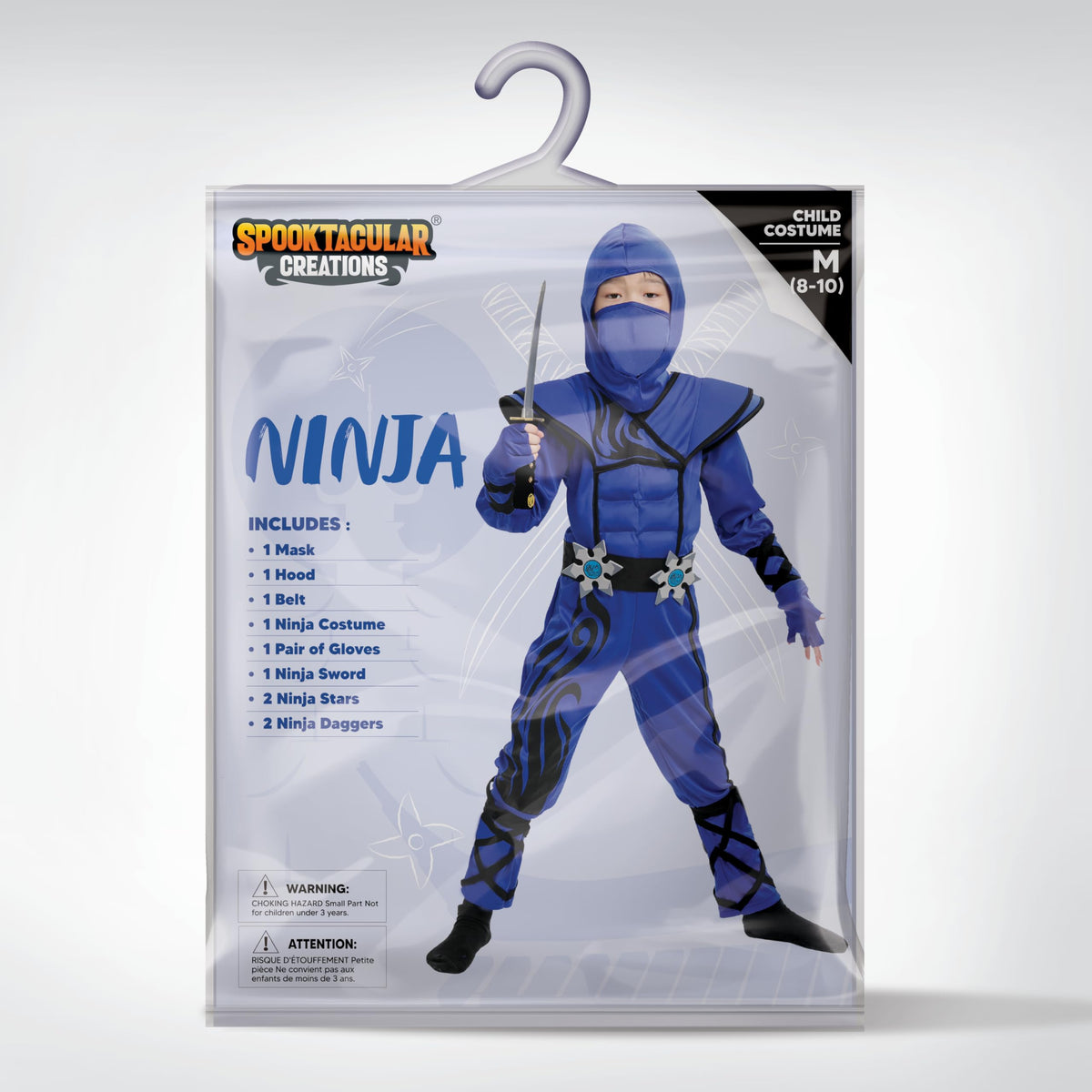 Spooktacular Creations foam accessories to enhance the ninja costume.