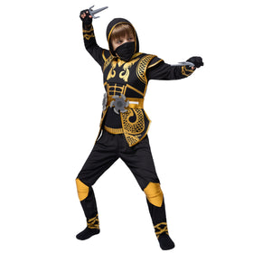 Spooktacular Creations Golden Ninja belt adding authentic costume detailing.