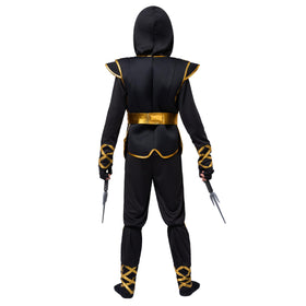 Spooktacular Creations Golden Ninja gloves ideal for action poses.