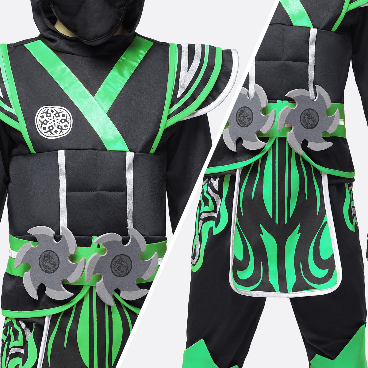 Spooktacular Creations Green Ninja belt helps complete the costume quickly.